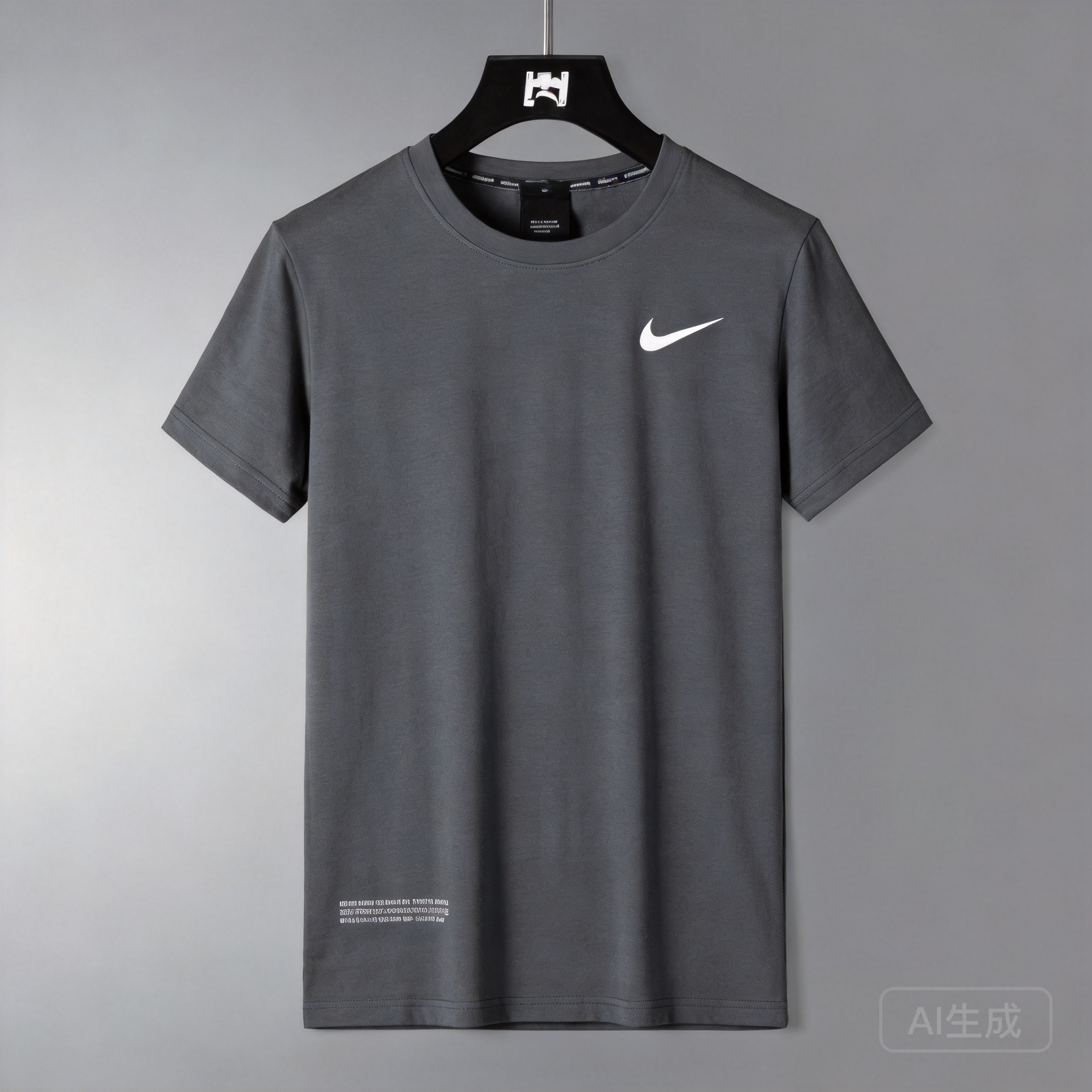 Nike Classic Gray Cotton Quick-Dry T-Shirt - Unisex