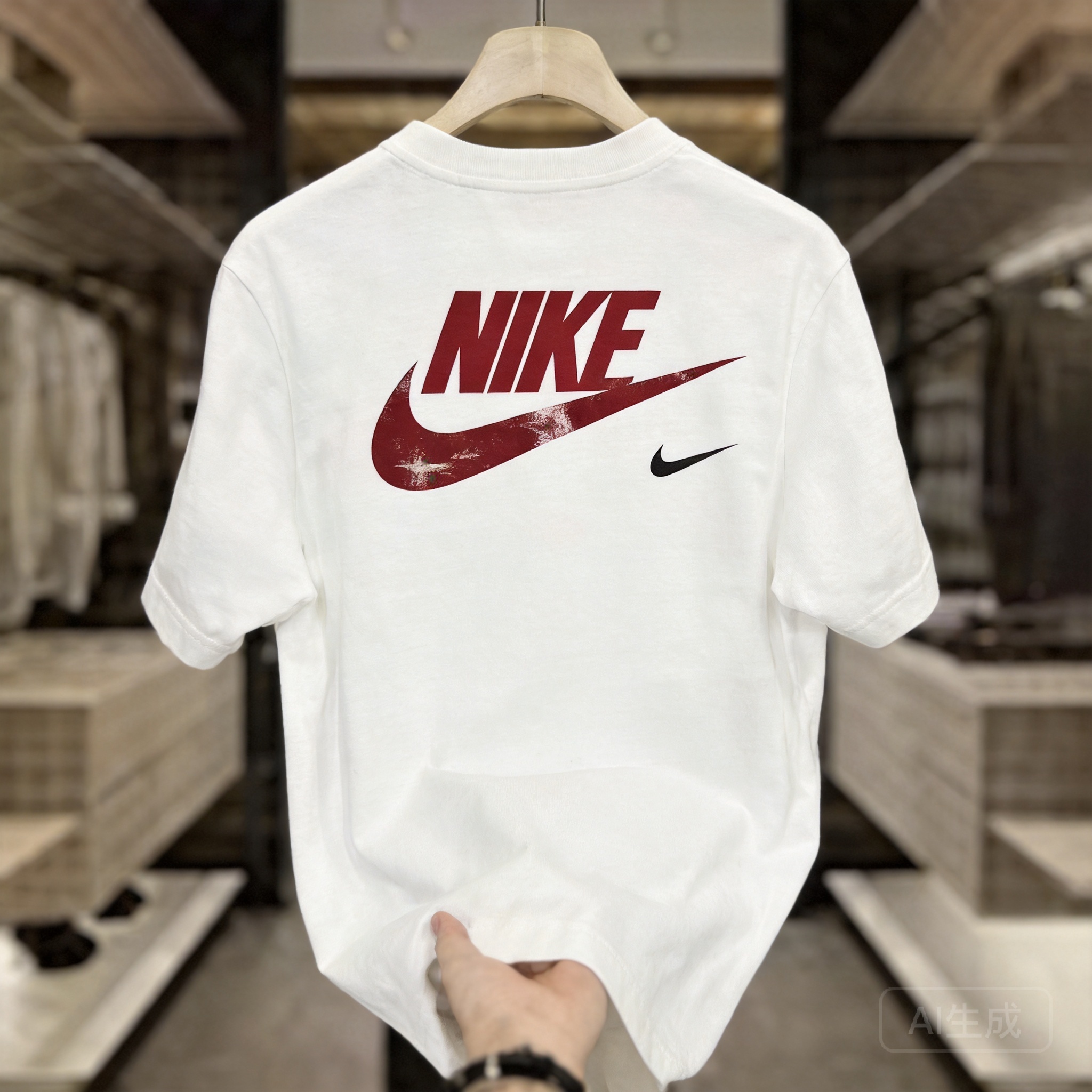 Nike Classic White Cotton T-Shirt: Breathable, Unisex