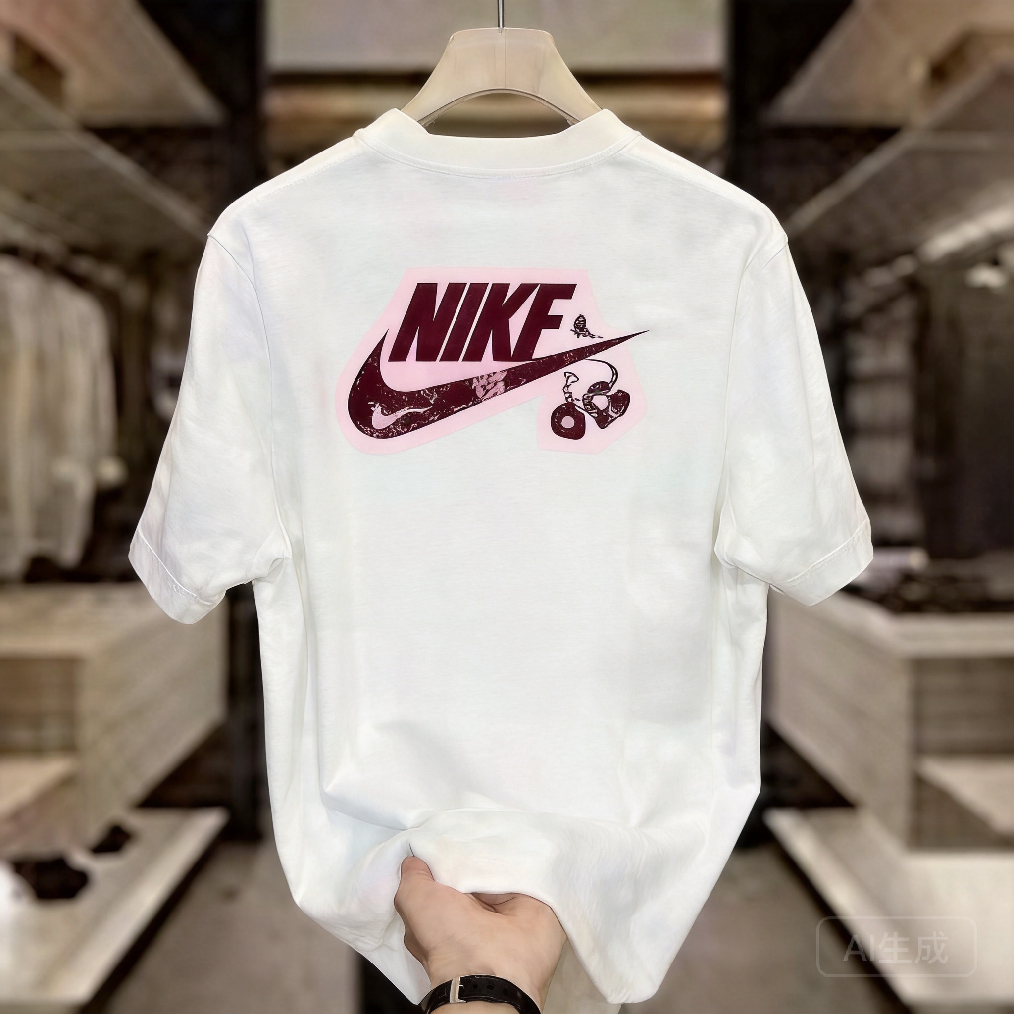 Nike Classic White Cotton T-Shirt: Breathable Unisex Tee