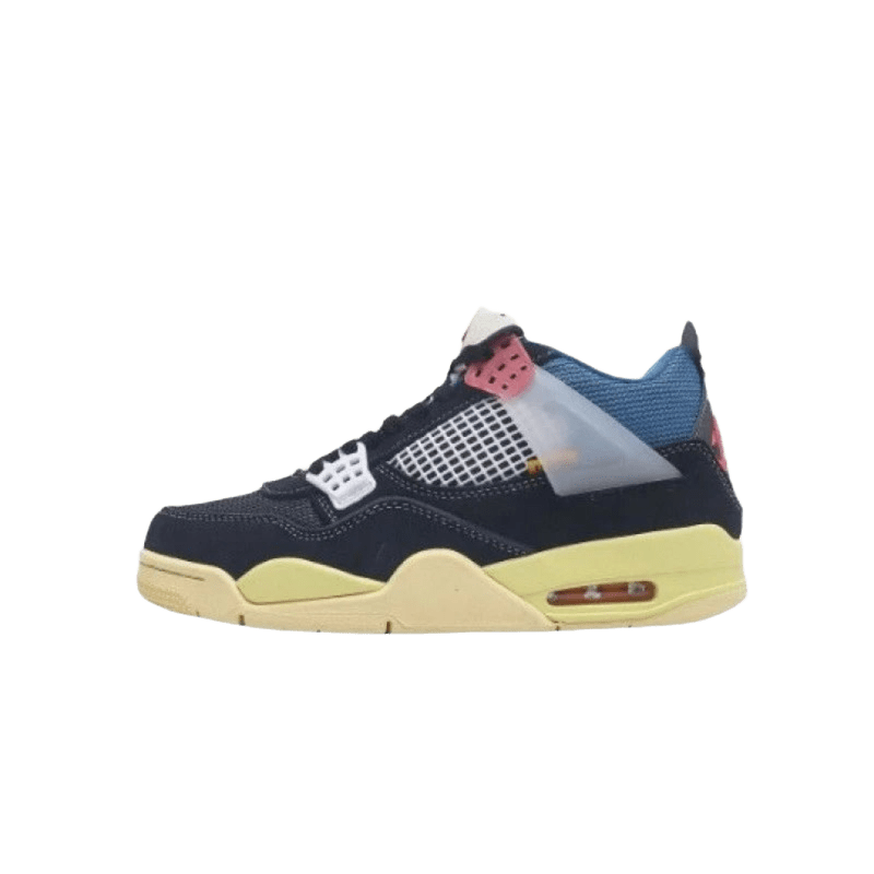 Nike Deep Blue Cushion Sneakers, Breathable Mesh & Leather