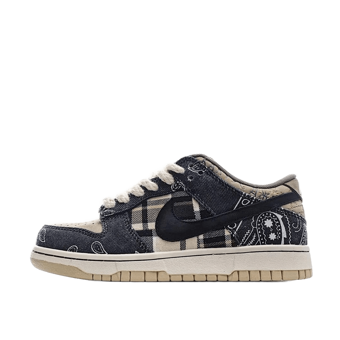 Nike Dunk Black Gray Canvas: Cushioned Street Style Shoes
