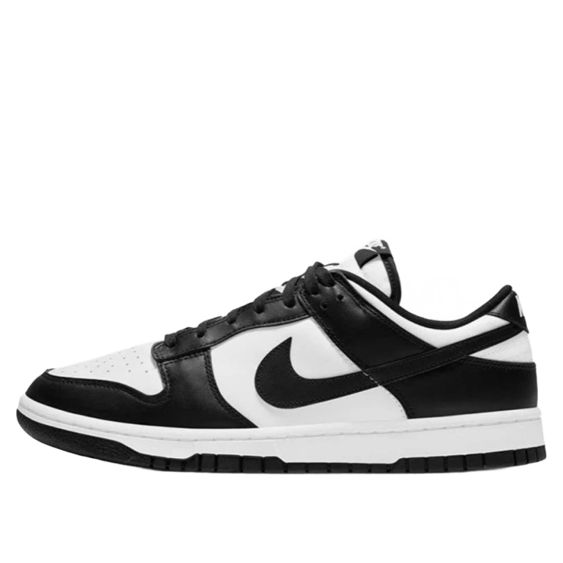 Nike Dunk Black White Leather Unisex Sneakers