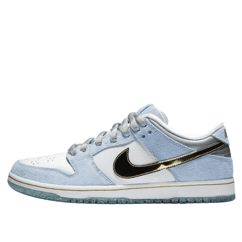 Nike Dunk Light Blue Suede Leather Unisex Sneakers