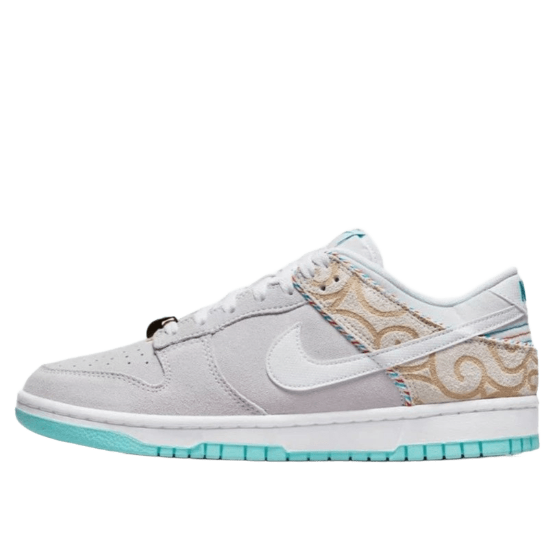 Nike Dunk Light Grey Suede Retro Unisex Sneakers