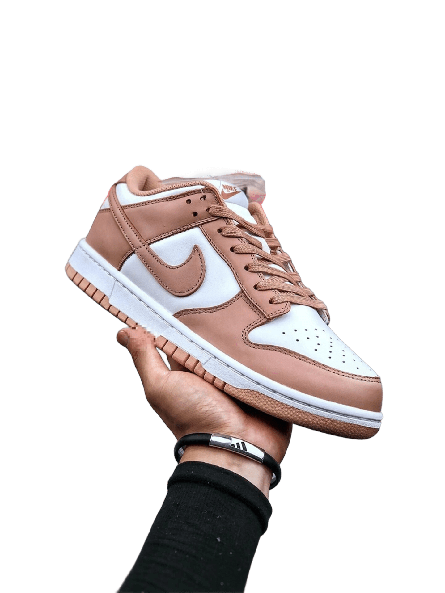 Nike Dunk Low Brown White Leather Unisex Sneakers