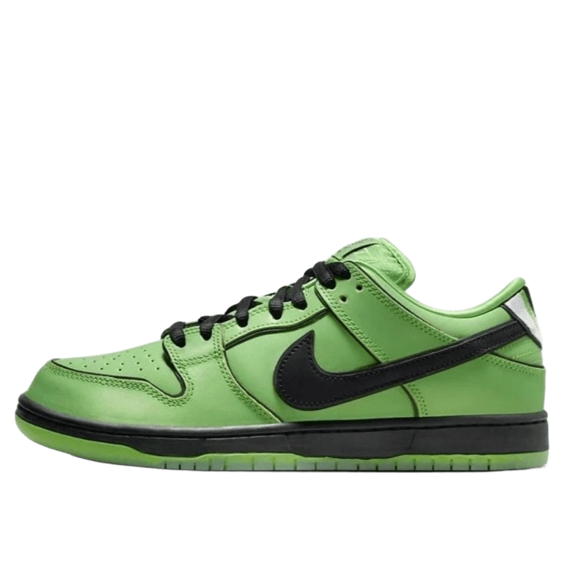 Nike Dunk Low Green Leather Sneakers: Unisex Street Style
