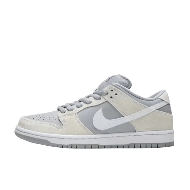 Nike Dunk Low Grey White Leather Unisex Sneakers