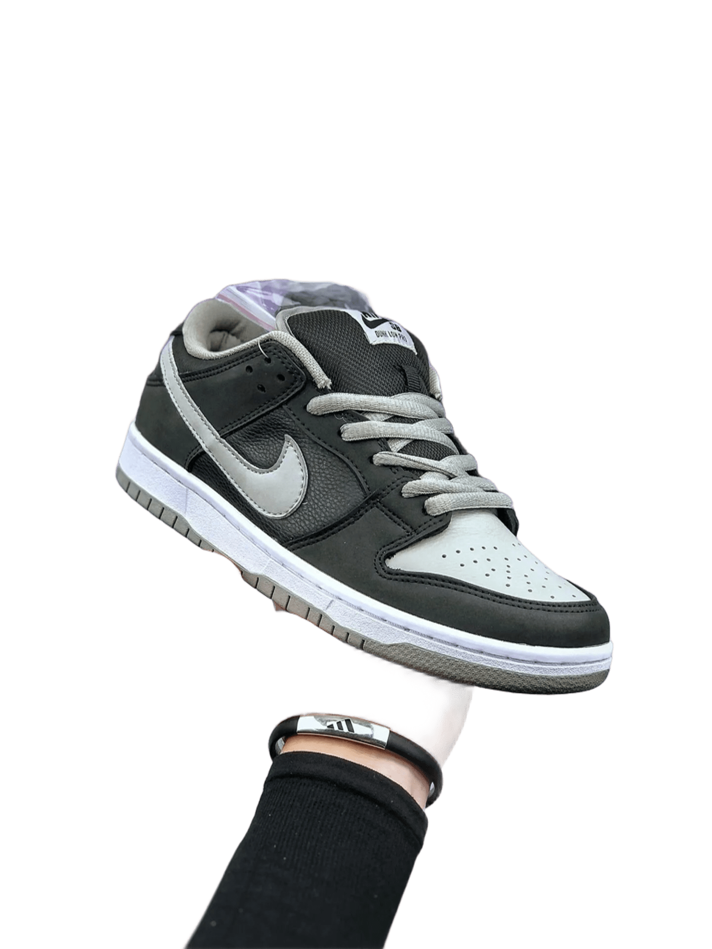 Nike Dunk Low Light Grey Leather Sneakers - Men & Women