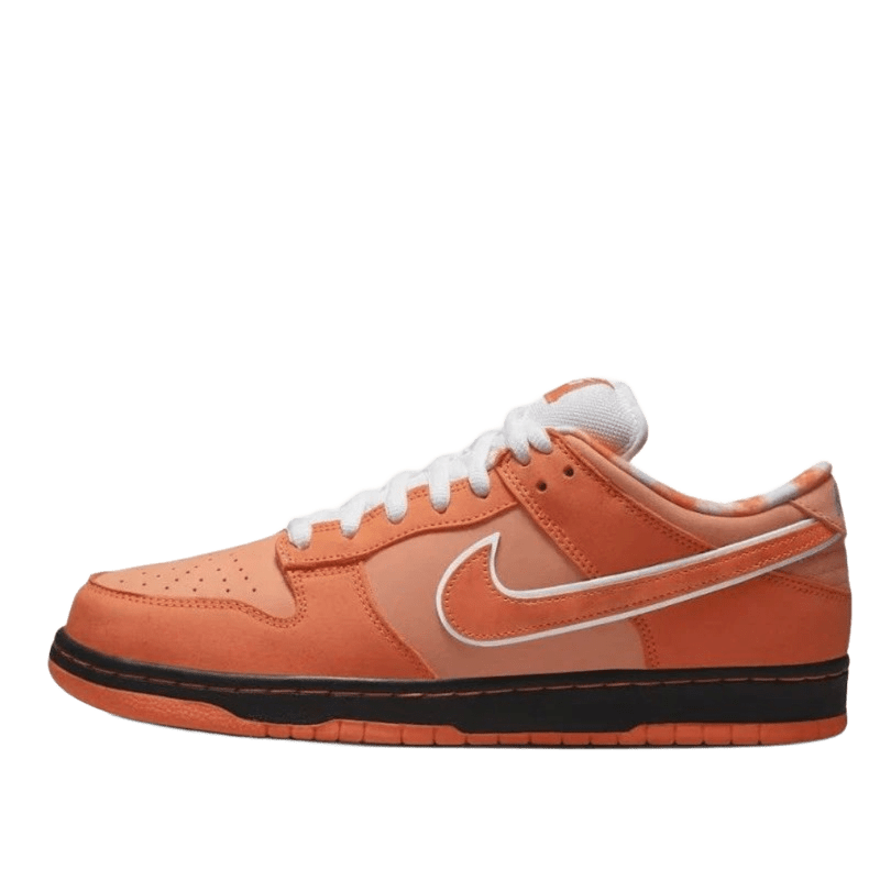 Nike Dunk Low Orange Leather Unisex Sneakers