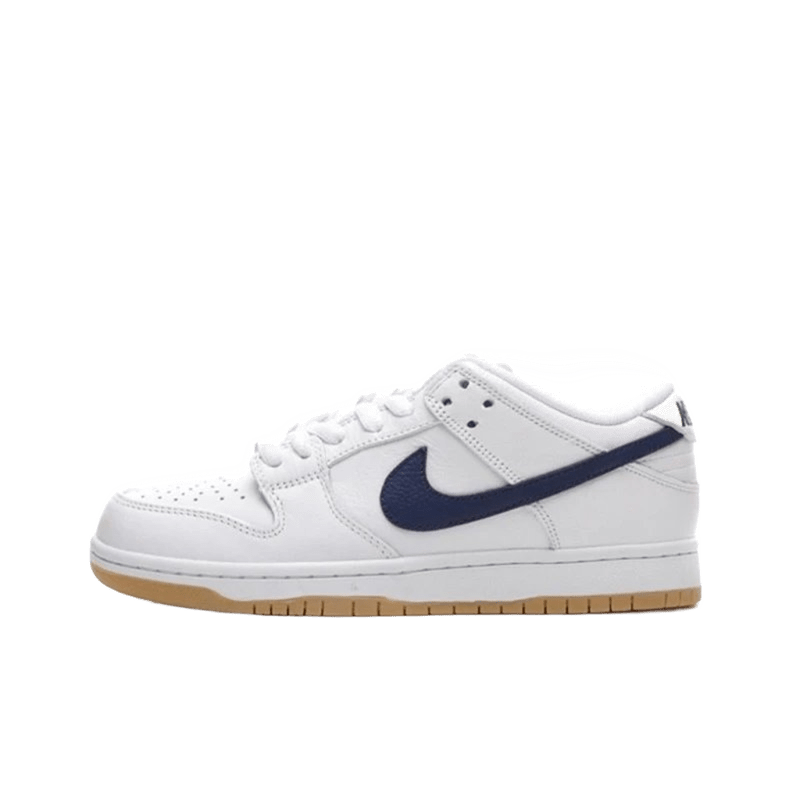 Nike Dunk Low White Blue Leather Unisex Sneakers