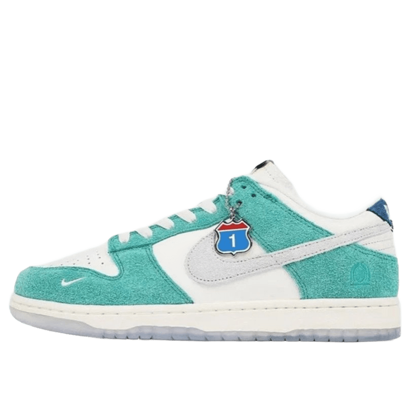 Nike Dunk Retro Unisex Sneakers White Green Leather Suede