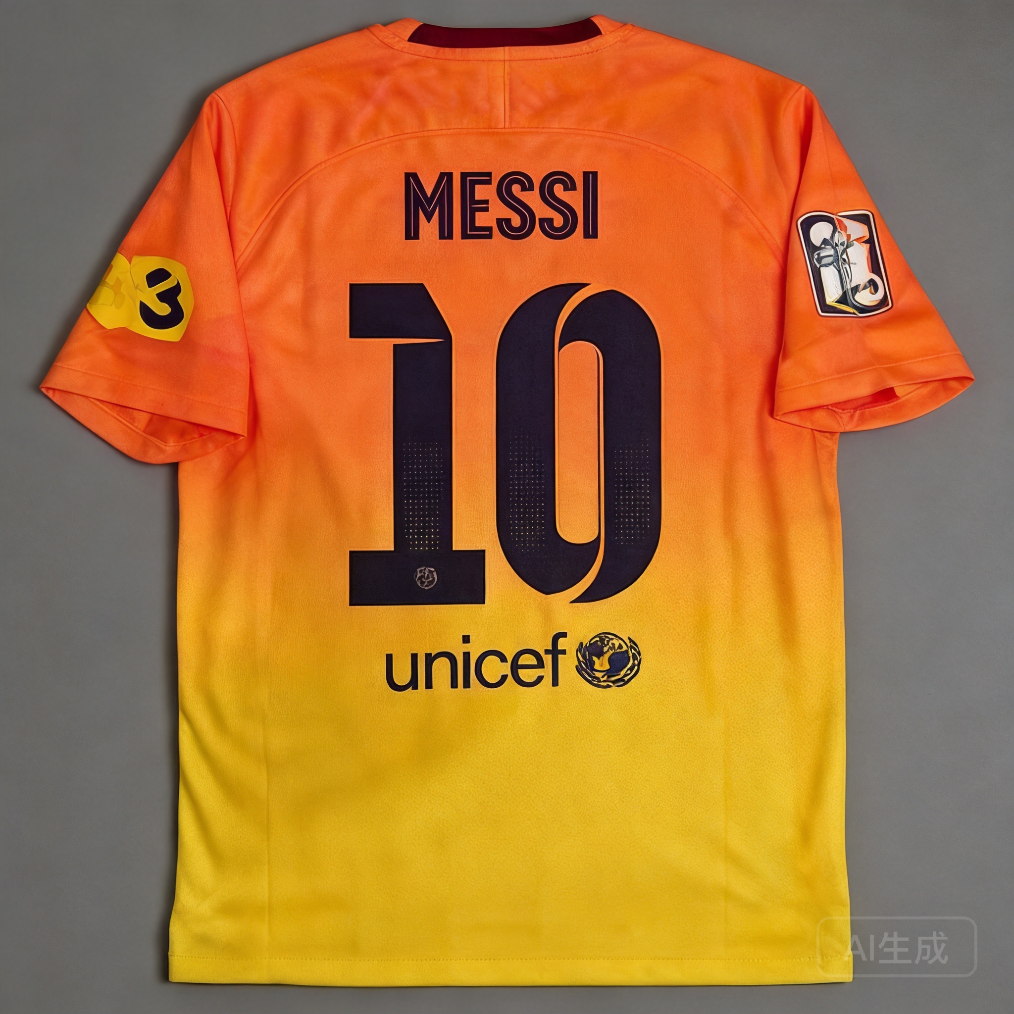 Nike Football Orange 10 Jersey - Moisture-Wicking & Breathable