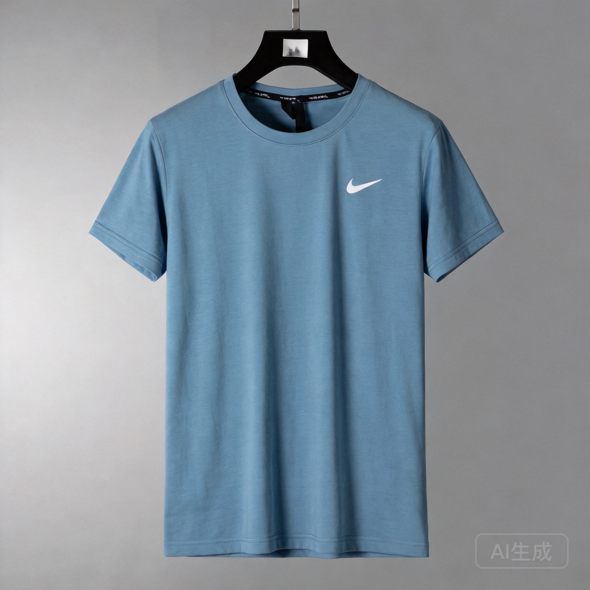 Nike Light Blue Cotton T-Shirt | Moisture-Wicking Unisex