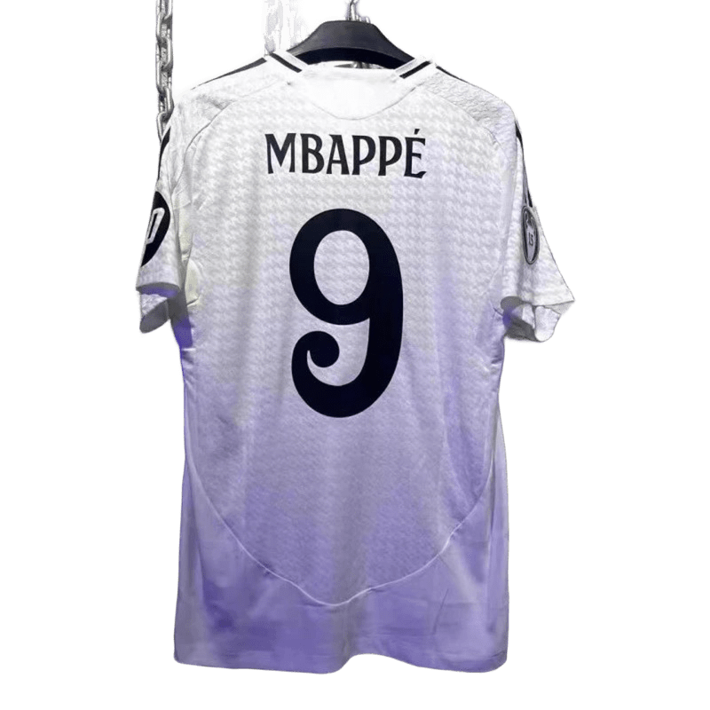 Nike Mbappé 9 White Football Jersey - Breathable & Quick-Dry