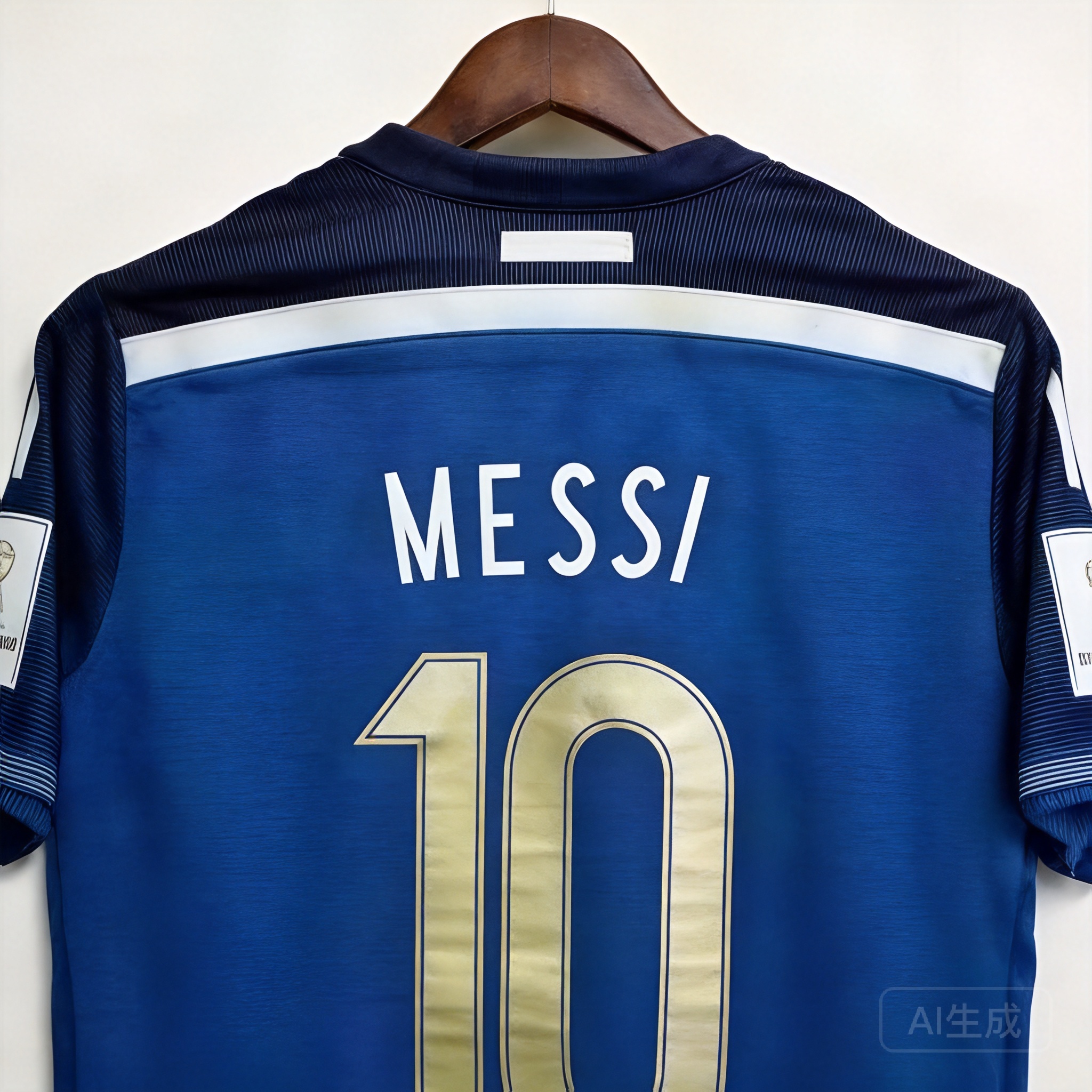 NIKE Men's Blue #10 Soccer Jersey, Breathable & Moisture-Wicking