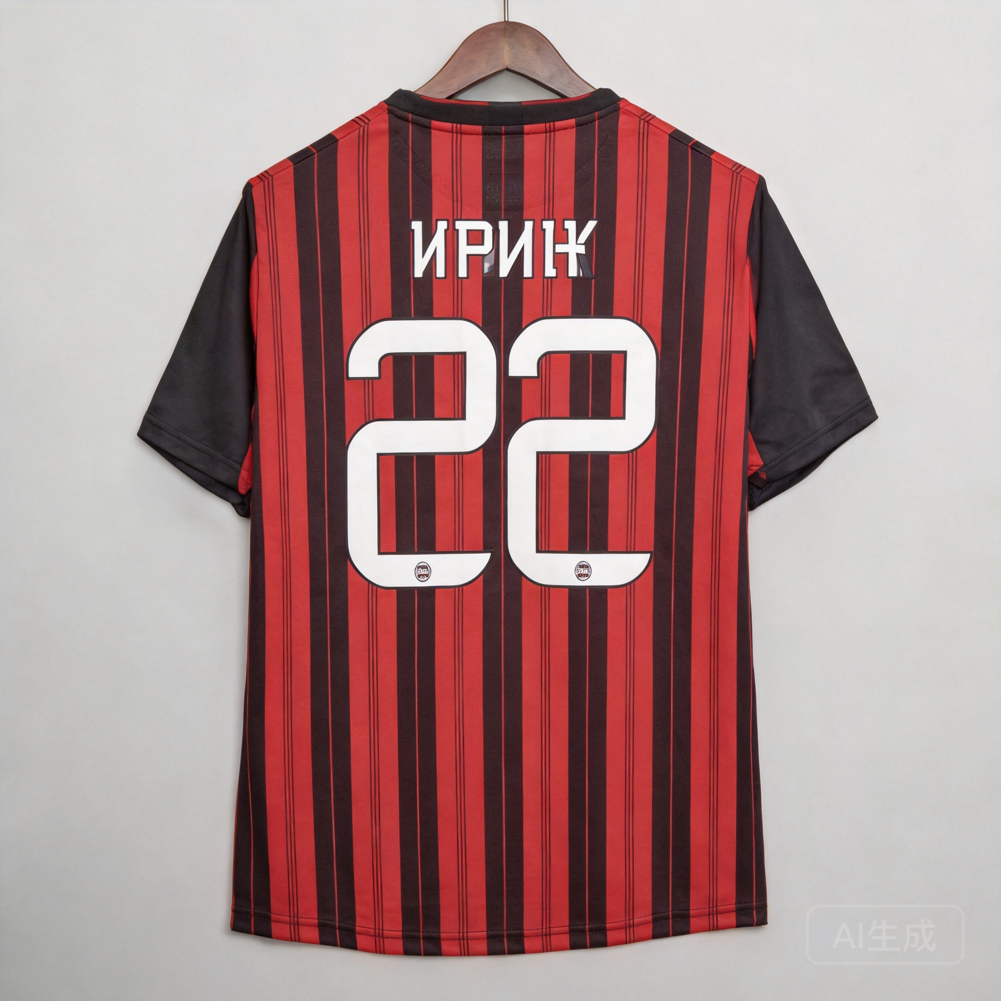 Nike Men's Retro Red/Black Stripe Football Jersey - Breathable