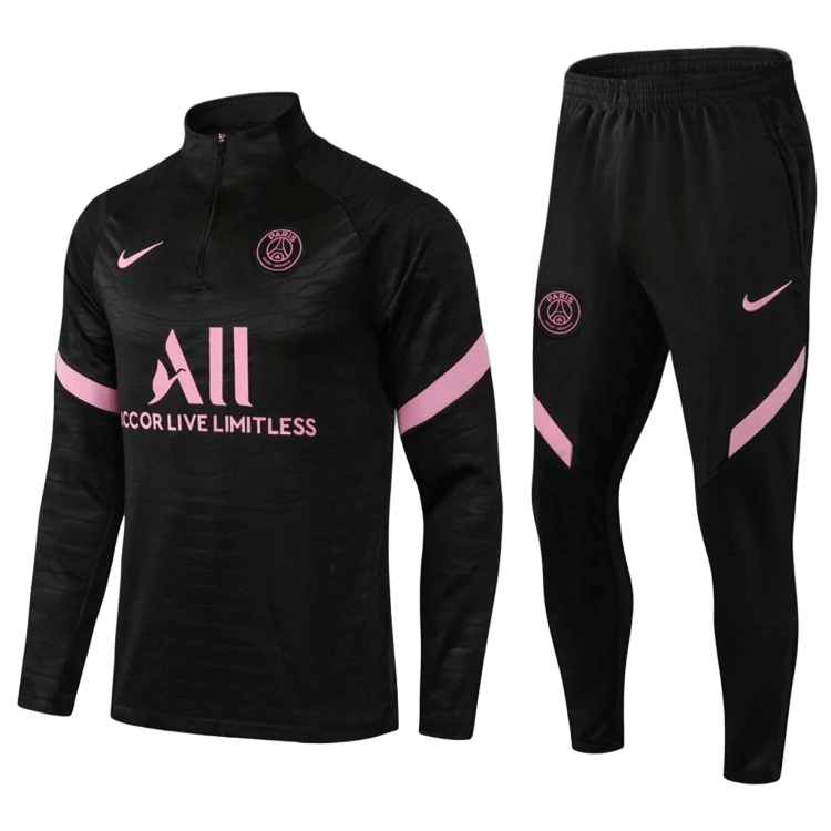 Nike PSG Black Activewear Set - Breathable Unisex Sportswear