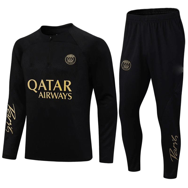 Nike PSG Black Training Set: Breathable Unisex Sportswear