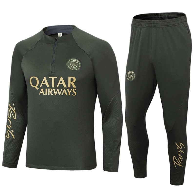 Nike PSG Deep Green Quick-Dry Set: Unisex Sportswear