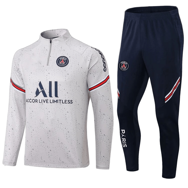 Nike PSG White Semi-Zip Top: Breathable, Sporty