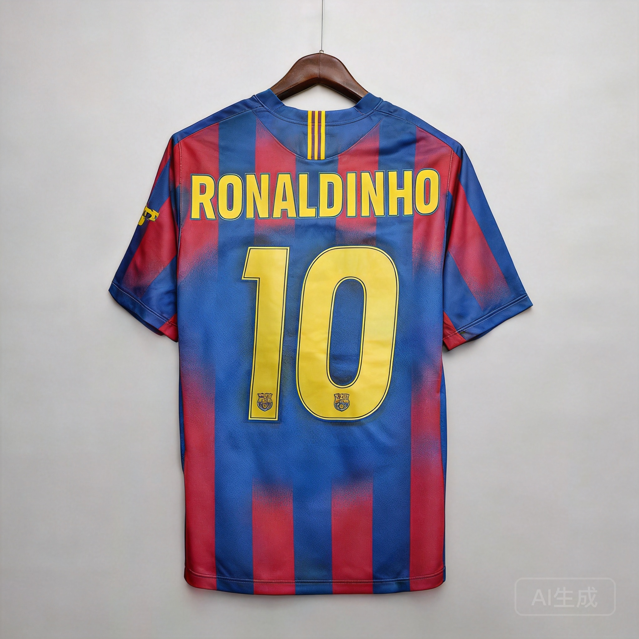 Nike Retro 10 Soccer Jersey: Red/Blue, Breathable & Quick-Dry