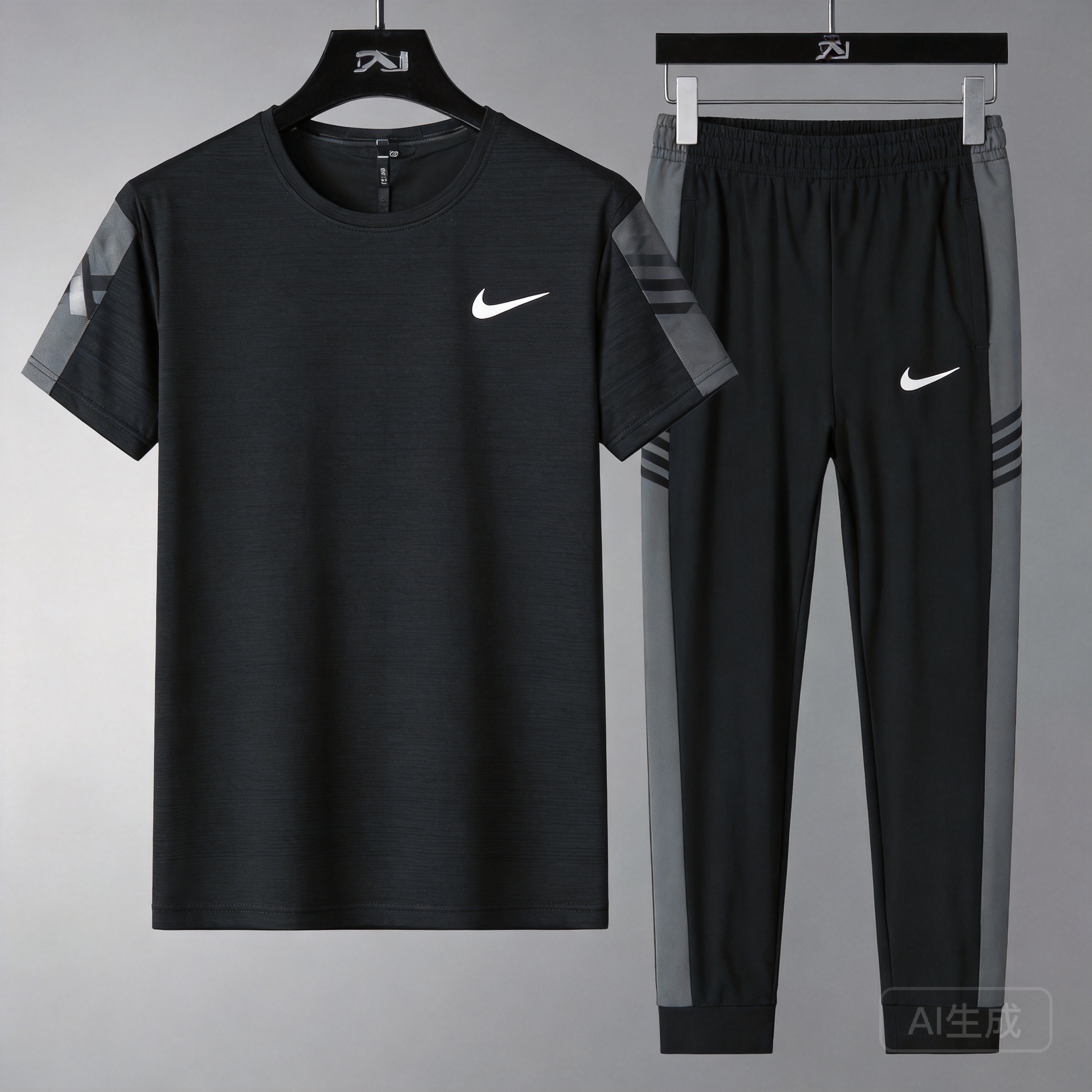 Nike Sport Black Breathable Set: Unisex Athletic Wear