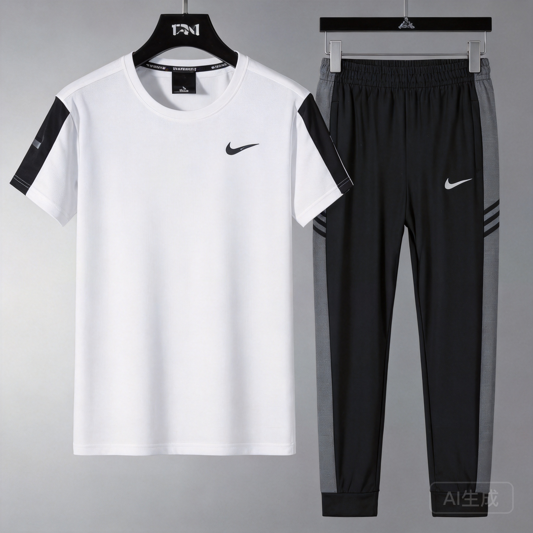 Nike Sport Black Cotton Set: Breathable & Moisture-Wicking
