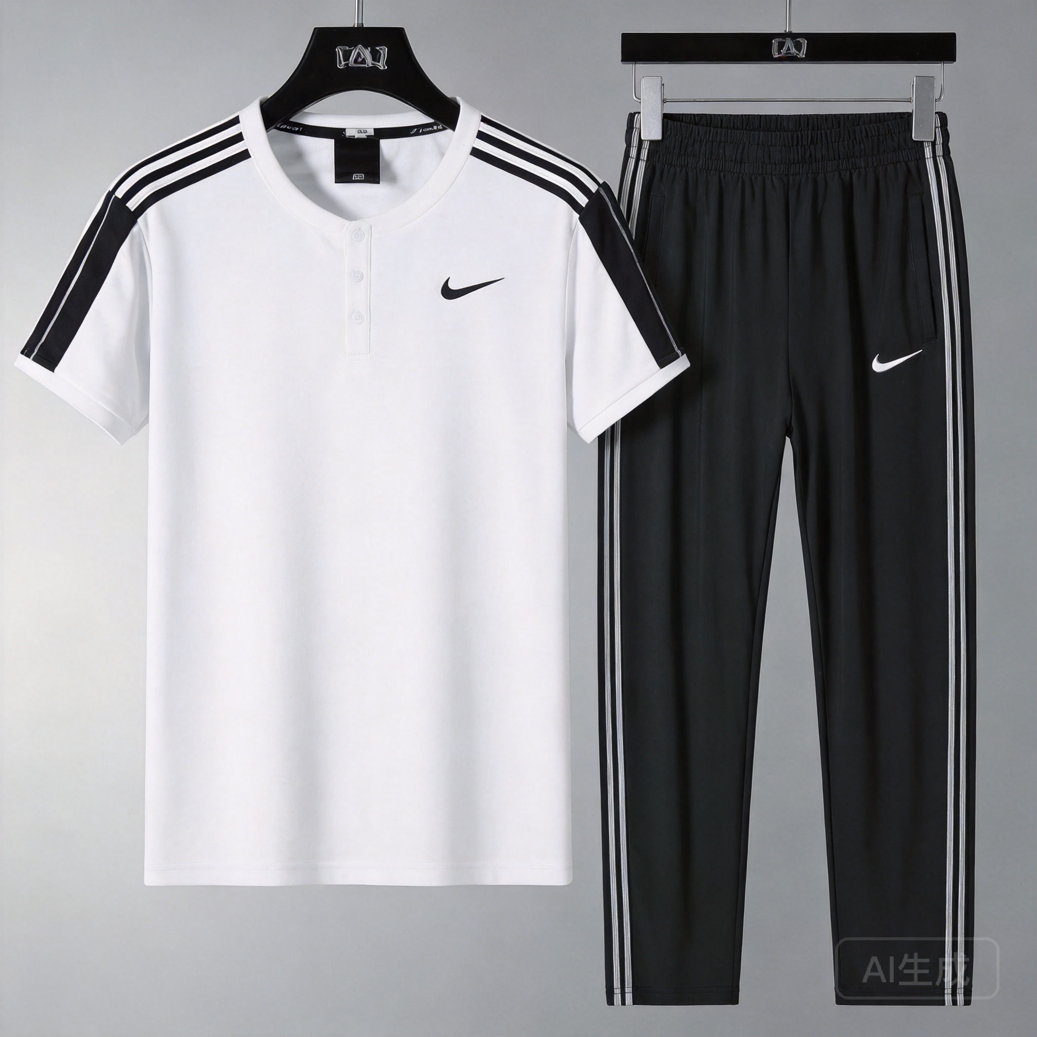Nike Sport Cotton Black & White Breathable Athleisure