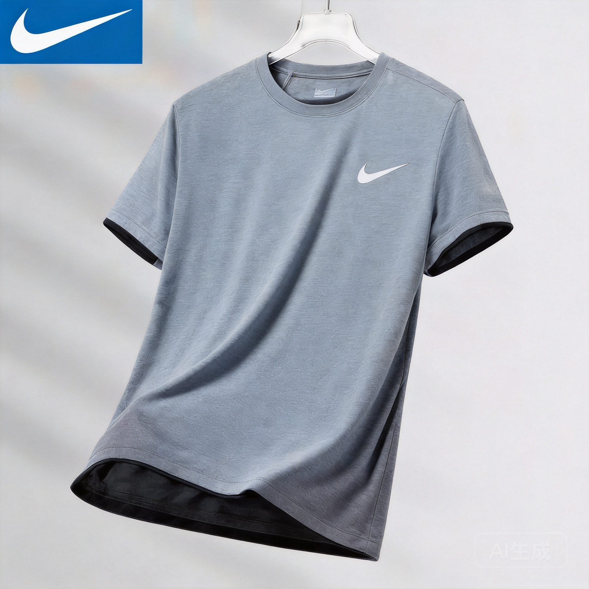 Nike Unisex Classic Cotton Crewneck T-Shirt, Gray