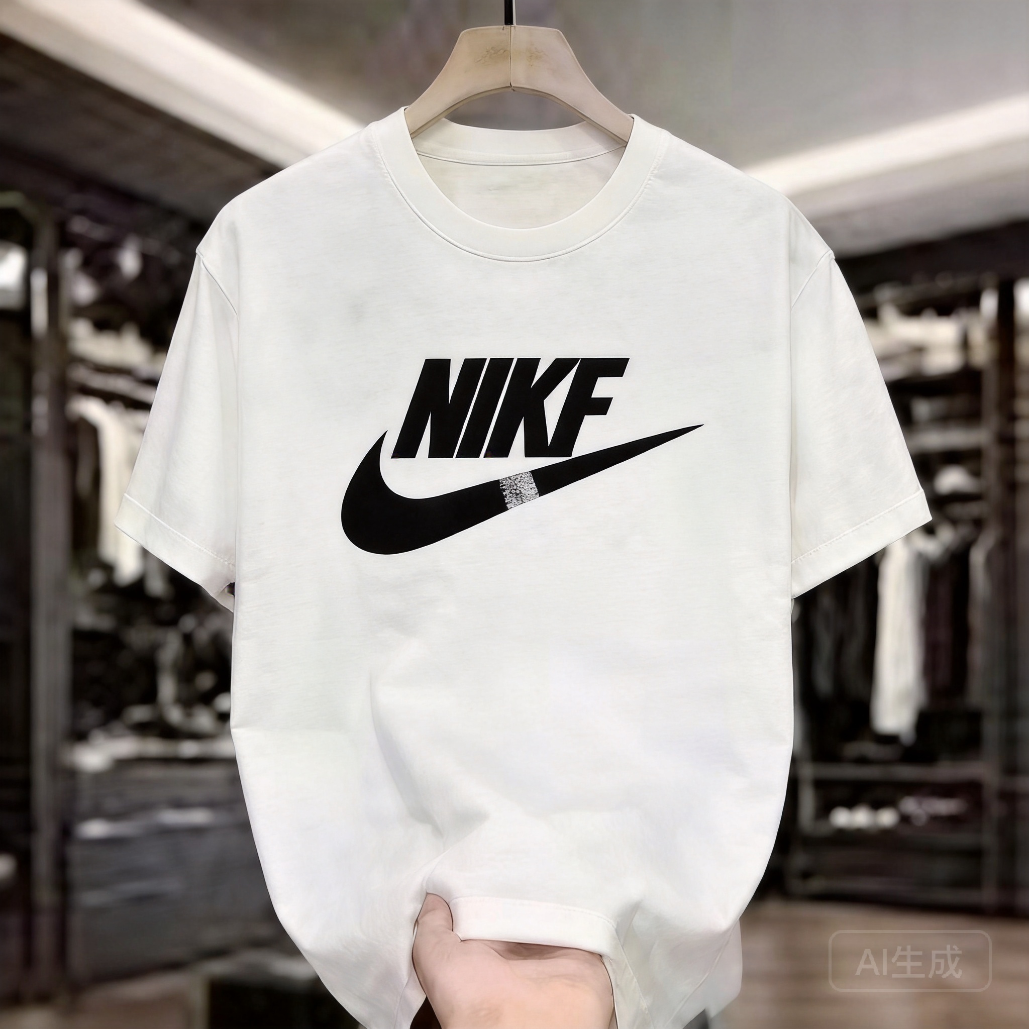 Nike White Cotton Sweathshirt: Breathable Unisex Casual Wear