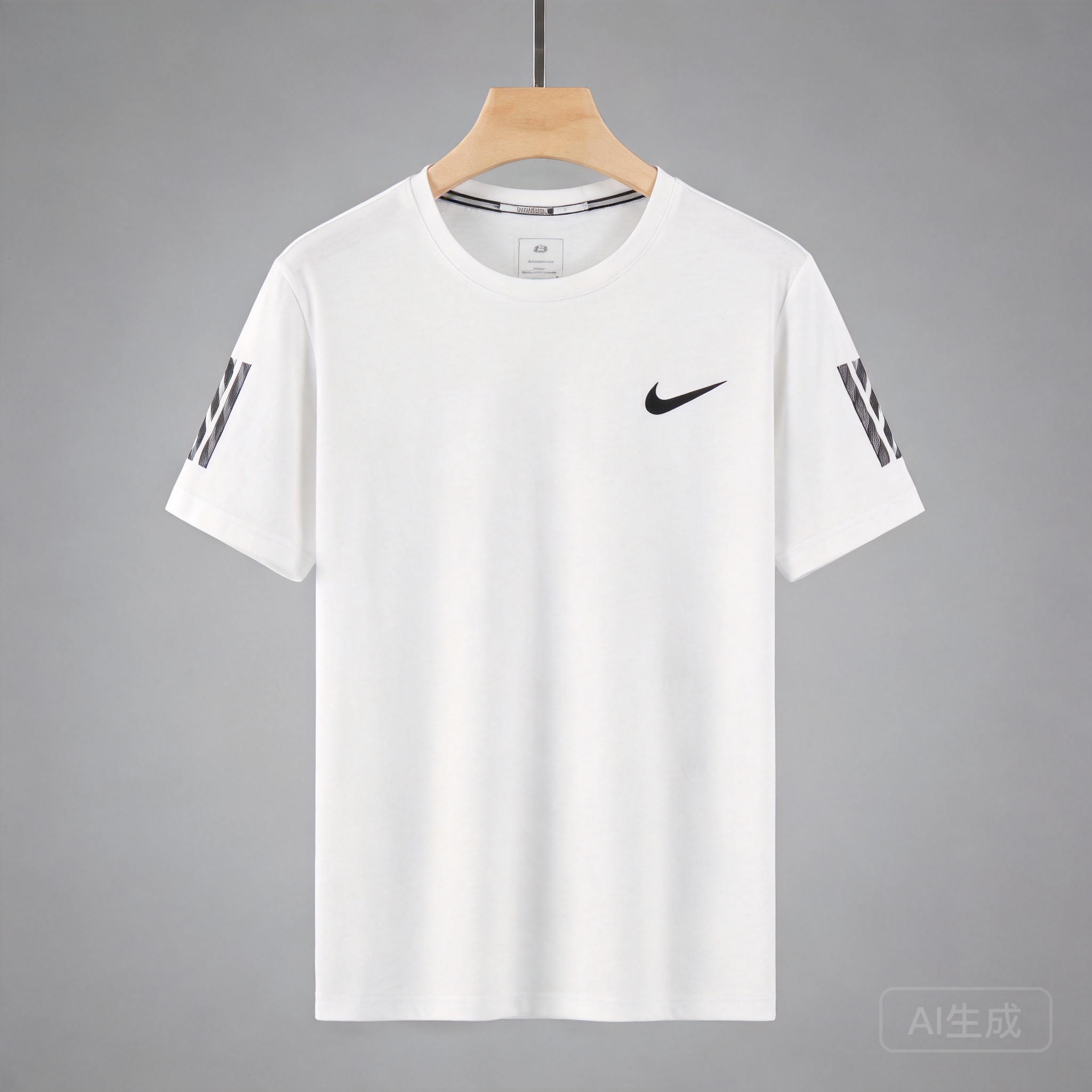 Nike White Cotton Tee: Unisex Breathable Athletic Shirt