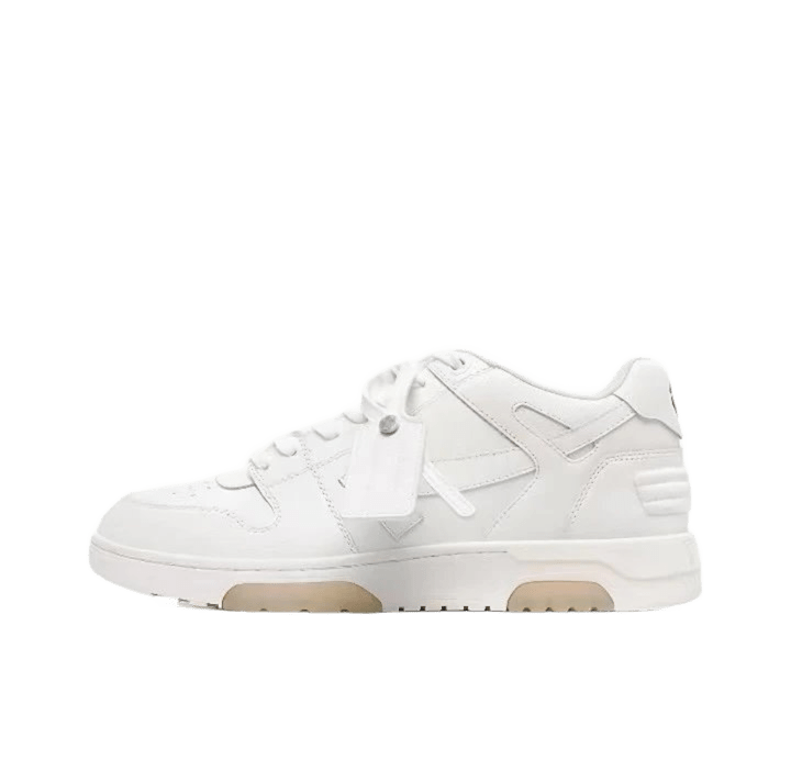 Off White Arrow Leather Sneakers: Unisex Street Style