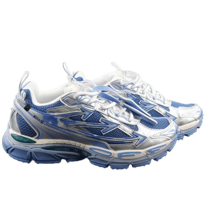 Off-White Arrow Sneakers: Breathable Mesh & Leather