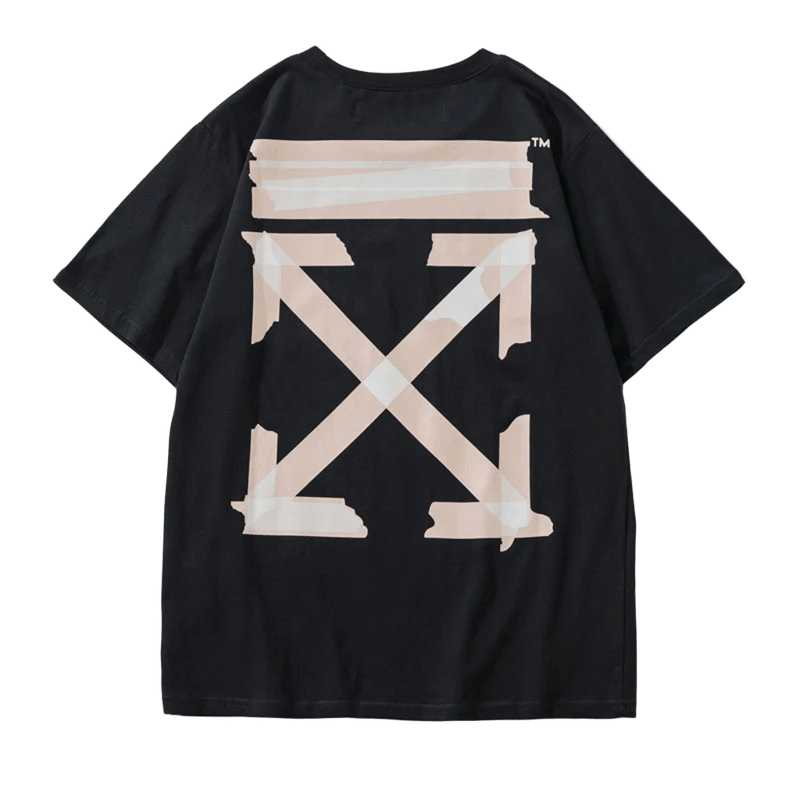 Off White Black Cotton T-Shirt | Unisex Street Style
