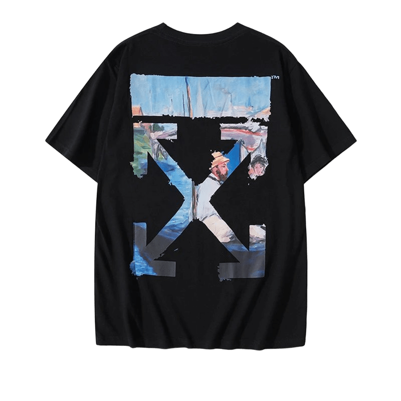 Off-White Black Cotton T-Shirt | Unisex Streetwear