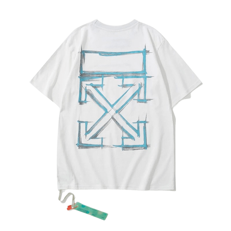 Off White Cotton T-Shirt: Unisex Tee with Iconic Arrow Print