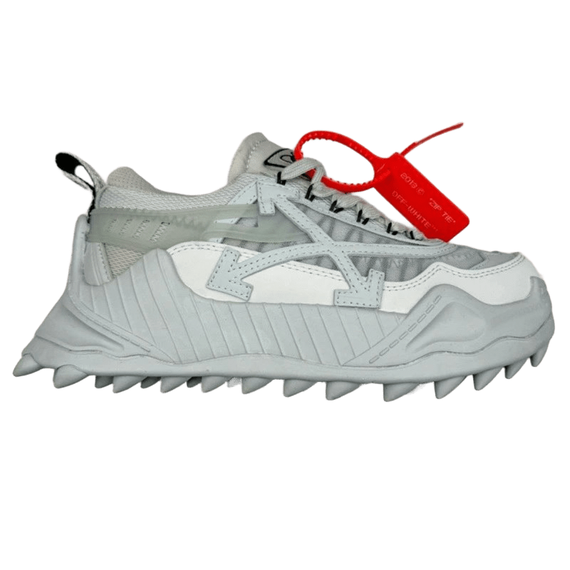 Off-White Grey-White Unisex Sneakers | Street Style