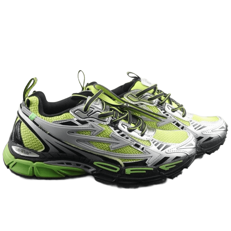 Off-White Neon Green Breathable Mesh Sneakers - Unisex