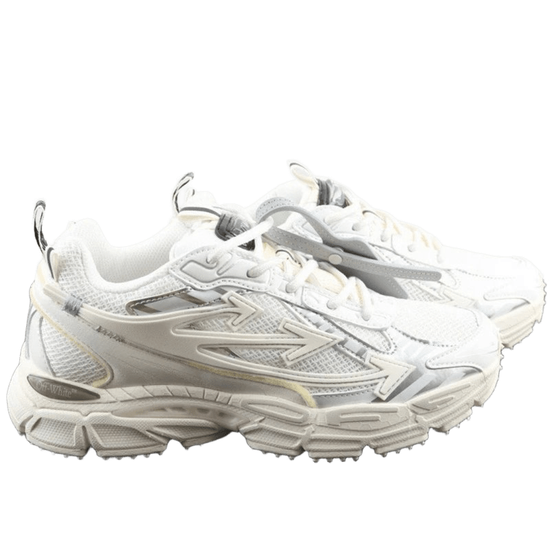 Off-White White Mesh Unisex Sneakers - Breathable