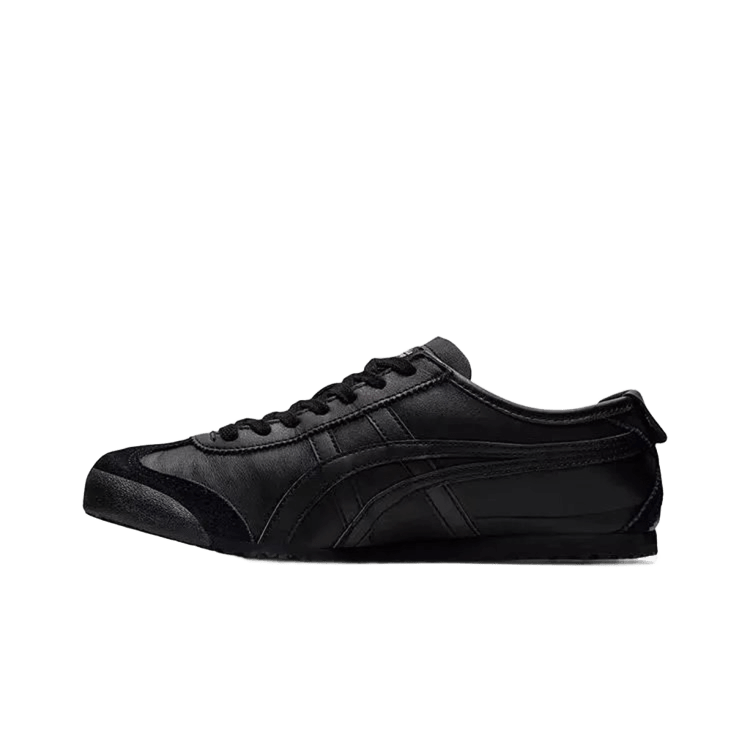 Onitsuka Tiger Black Leather Retro Sneakers - Unisex