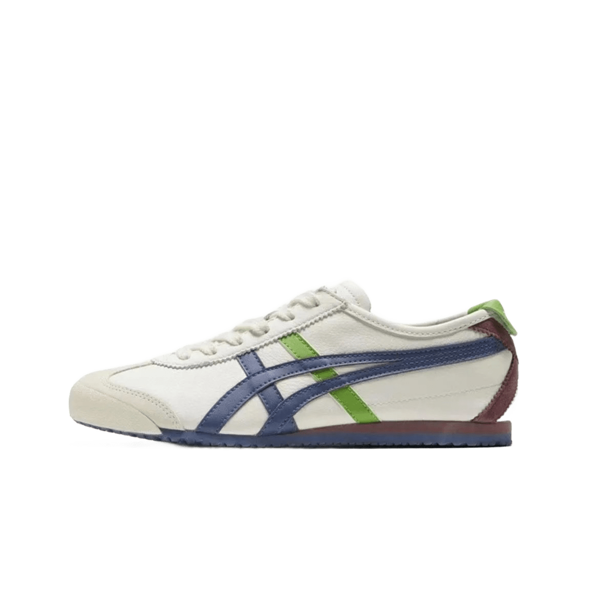 Onitsuka Tiger Retro Sneakers: White, Blue/Green, Unisex