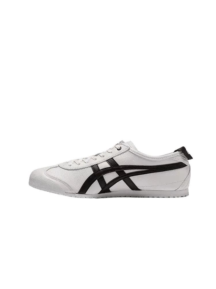 Onitsuka Tiger White Black Leather Retro Sneakers Unisex
