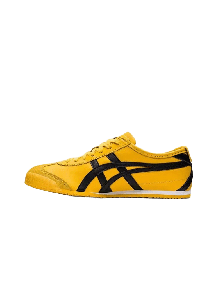 Onitsuka Tiger Yellow Leather Retro Unisex Sneakers