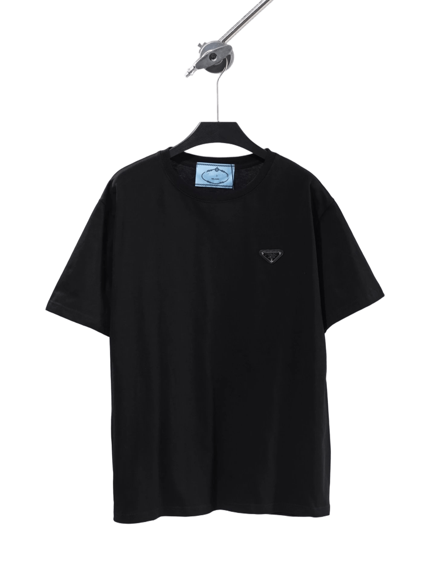 Prada Black Cotton Logo T-Shirt: Unisex Urban Essential