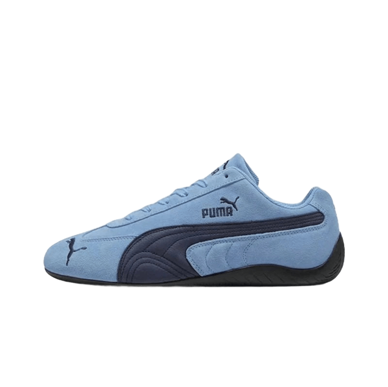 Puma Classic Suede Sneakers: Light Blue Retro Cushioned Comfort