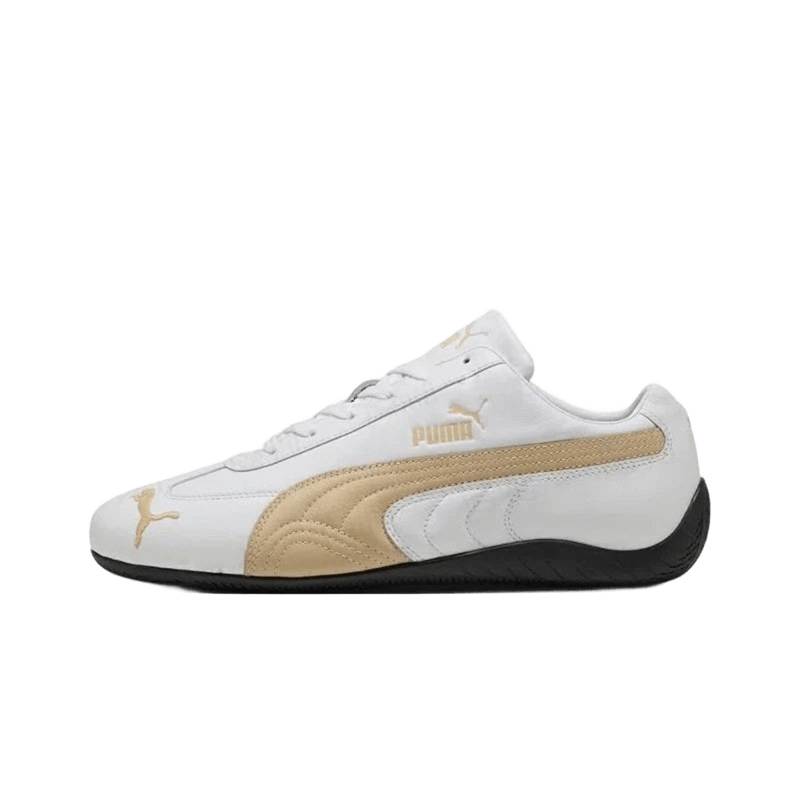 Puma Classic White Leather Sneakers, Unisex Retro Style