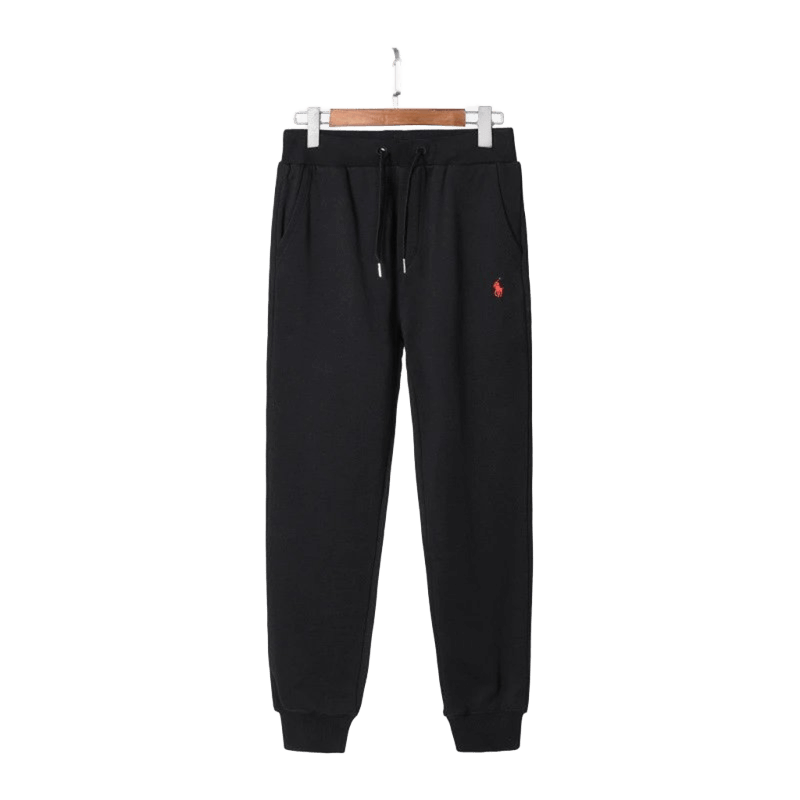 Ralph Lauren Classic Black Cotton Chinos: Iconic Pony Design