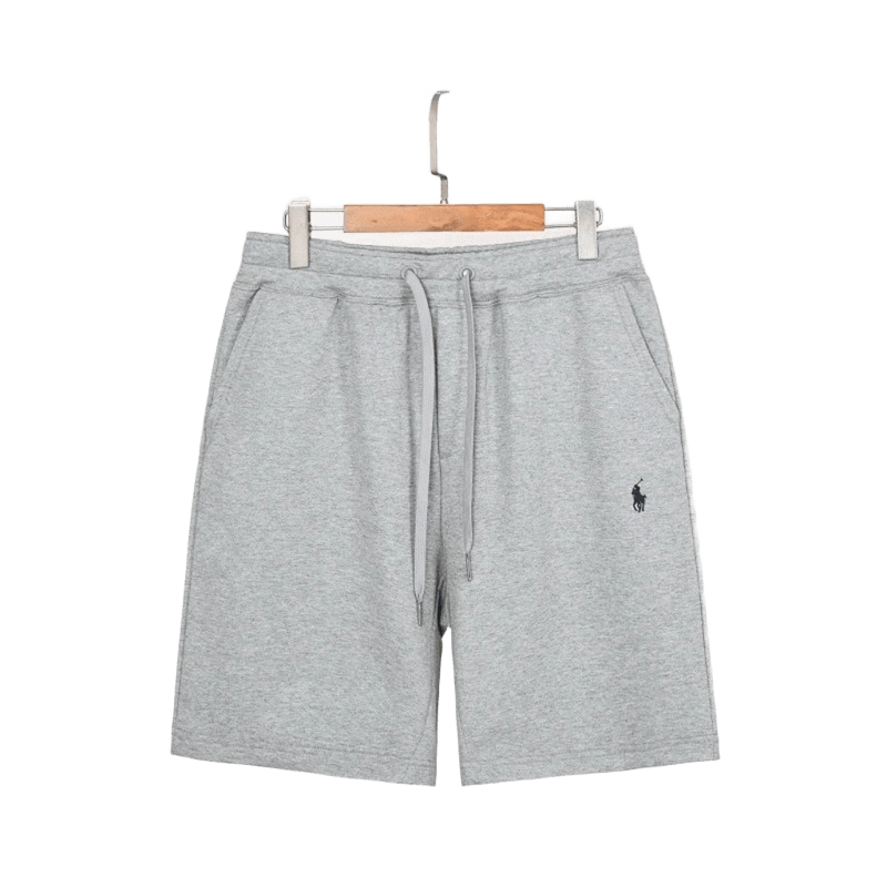 Ralph Lauren Classic Light Grey Cotton Shorts: Unisex Summer