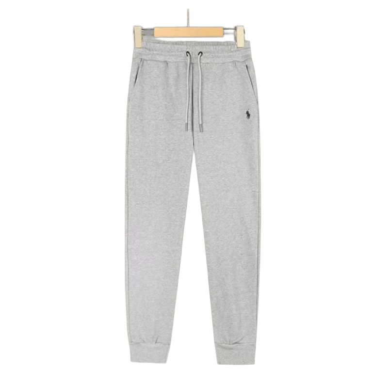 Ralph Lauren Gray Cotton Drawstring Chinos with Pony Logo