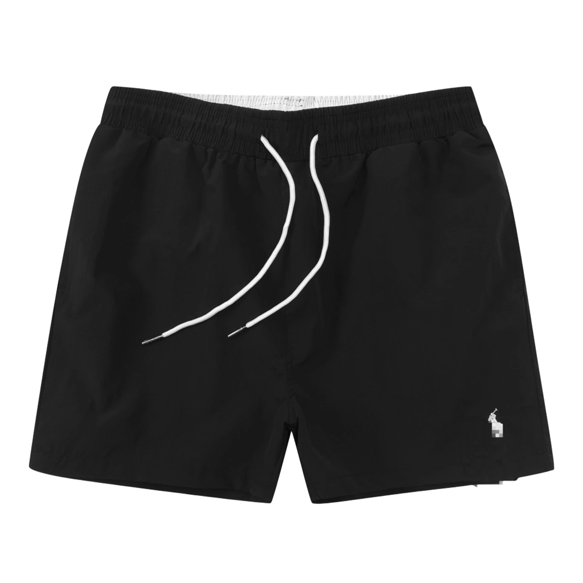 Ralph Lauren Men's Black Cotton Shorts | Classic Pony Logo